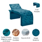 Maca Estofada Estética Cílios Regulável Spa Suede Ivete Azul