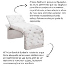 Maca Estofada Estética Cílios Regulável Spa Suede Juliette Br