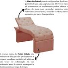 Maca Estofada Estética Cílios Regulável Spa Veludo Ana Clara