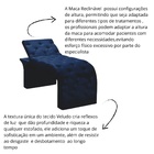 Maca Estofada Estética Cílios Regulável Spa Veludo Ivete Azul