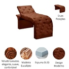 Maca Estofada Estética Cílios Regulável Spa Veludo Larissa Te