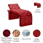 Maca Estofada Estética Cílios Regulável Spa Veludo Larissa Ve