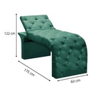 Maca Estofada Estética Cílios Regulável Spa Veludo Maitê Verde