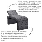 Maca Estofada Estética Cílios Regulável Spa Veludo Valentina