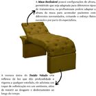 Maca Estofada Estética Cílios Regulável Spa Veludo Valentina