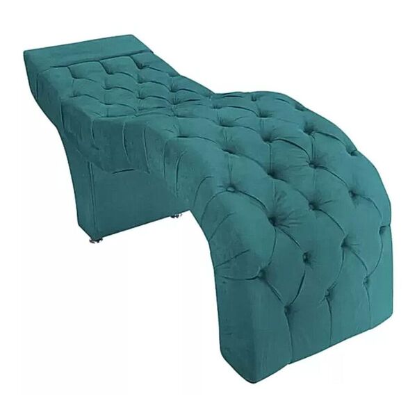 Maca Estofada Estética Cílios Salão Spa Suede Mirela Azul Tur