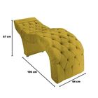 Maca Estofada Estética Cílios Salão Spa Suede Olivia Amarelo