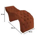 Maca Estofada Estética Cílios Salão Spa Suede Olivia Terracota