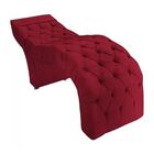 Maca Estofada Estética Cílios Salão Spa Suede Olivia Vermelho