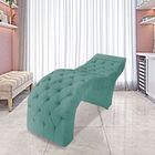 Maca Estofada Estética Cílios Salão Spa Suede Rebeca Azul Tif