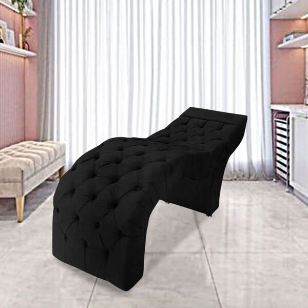 Maca Estofada Estética Cílios Salão Spa Suede Vivian Preto