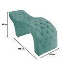 Maca Estofada Estética Cílios Salão Spa Suede Yasmim Azul Tif