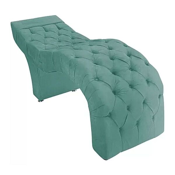 Maca Estofada Estética Cílios Salão Spa Suede Yasmim Azul Tif