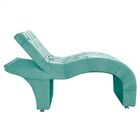 Maca Estofada Reclinável Sobrancelhas Cílios Suede Jade Azul