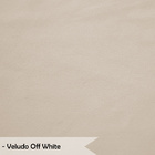 Maca Para Estética Com Capitonê Luxo Bella Veludo Off White -