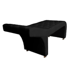 Maca Para Estética Com Capitonê Luxo Bella Veludo Preto - Mon