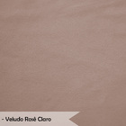 Maca Para Estética Com Capitonê Luxo Bella Veludo Rosê Claro