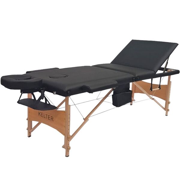 Maca Portátil Dobrável Em Maleta Regulável Kelter M32 Preta