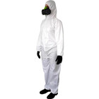 Macacão De Segurança Covertech Branco Volk Proteção Epi Ca 39
