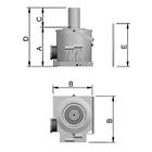 Macaco Garrafa 100 T Hidráulico Com Manômetro Mt100 Bovenau