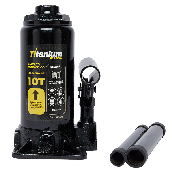 Macaco Hidraulico Tipo Garrafa 10 Tonelada