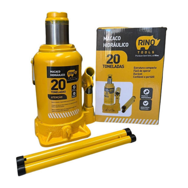 Macaco Hidráulico Tipo Garrafa 20 Toneladas Manual
