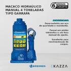 Macaco Hidráulico Tipo Garrafa Manual 4 Toneladas - Bremen