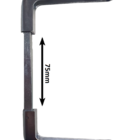 Maçaneta Buzios Para Portas De Até 75mm Espessura Cromada