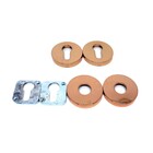 Maçaneta Drop - Roseta Red Externa Euro Rose - Zen