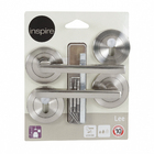 Maçaneta e Roseta Alumínio Escovado Lee Inspire