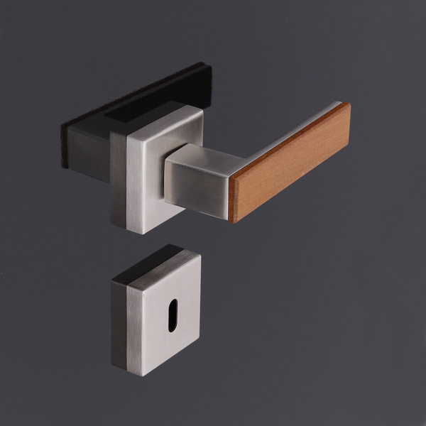 Maçaneta e Roseta para Porta Interna Escovado Tawass Inspire