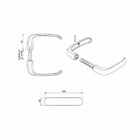 Maçaneta Ícaro Reta 58mm Cromado - Soprano