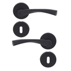 Maçaneta para Porta Preta Alumínio Pintado Inspire