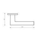 Maçaneta Quadra  - Cromado