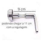 Maçaneta Universal Para Fechadura Porta De Ferro E Madeira