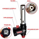 Maçarico Culinário Gourmet Portátil Com Regulador De Chama