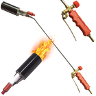 Maçarico Lança Chamas A Gás Glp Acendimento Eletrônico Gatilho