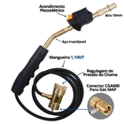 Maçarico Portátil Acendimento Automático Turbo Torch Com Mang