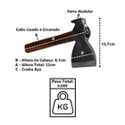 Machadinha Premium Com Unha Envernizado Cunha De Aço 32cm