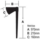Machado Para Corte De Madeira Pesada Wenzel 334 N 4 Sem Cabo