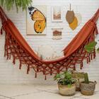 Macramê Folha Caramelo