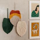 Macramê Folha Tricolor Terra