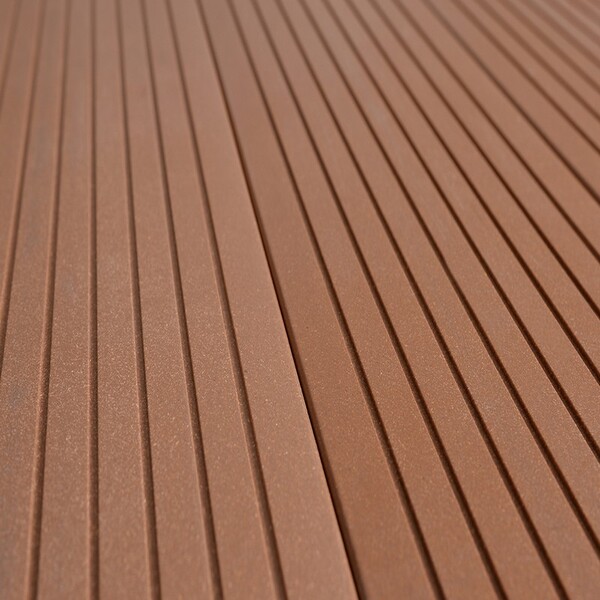 Madeira Wpc Alveolar, Canelado Com Fendas Laterais, Cor Ipê C