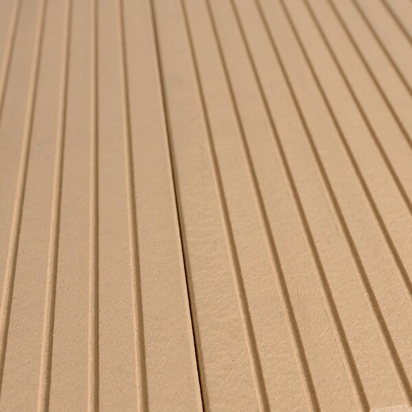 Madeira Wpc Alveolar, Canelado Lixado C/ Fendas Lat, Cor Arei