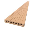 Madeira Wpc Alveolar, Canelado Lixado C/ Fendas Lat, Cor Arei