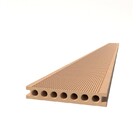 Madeira Wpc Alveolar, Frisado Com Fendas Laterais, Cor Areia