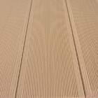Madeira Wpc Alveolar, Frisado Lixado C/ Fendas Lat, Cor Areia