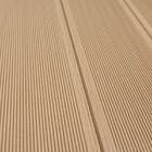 Madeira Wpc Maciço, Frisado Lixado C/ Fendas Lat. Cor Areia C