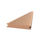 Madeira Wpc Maciço, Frisado Lixado C/ Fendas Lat. Cor Areia C