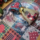 Maison Charlo - Kit 4 Jogos Americanos Retalho Natalino 43cmx